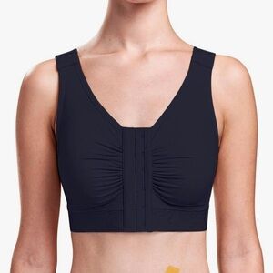 MARENA Women’s Flexfit Shirred Front Bra Breast Augmentation Bra Post Surgery